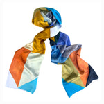 Autumn Diamond silk satin scarf