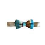 Child's ready-tied silk bow-tie blue