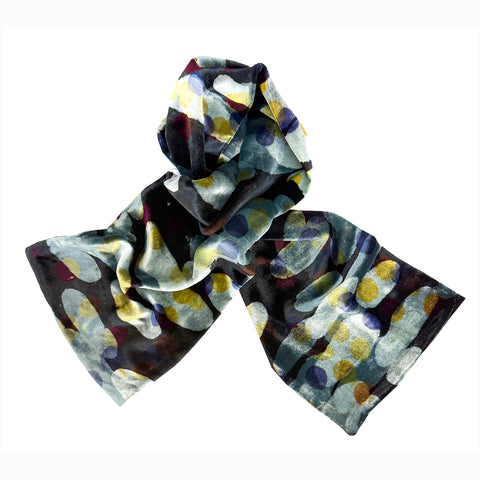 Black/Silver Fortuny Velvet