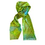 Citrus check silk satin