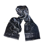 Navy Dash Velvet Scarf