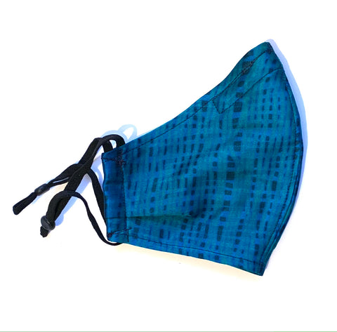 Blue grid mask medium